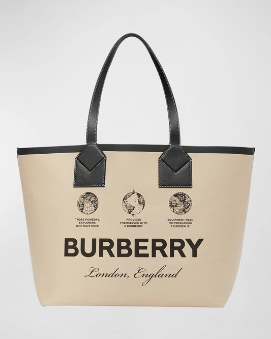 Burberry Heritage Large Open Spaces Tote Bag