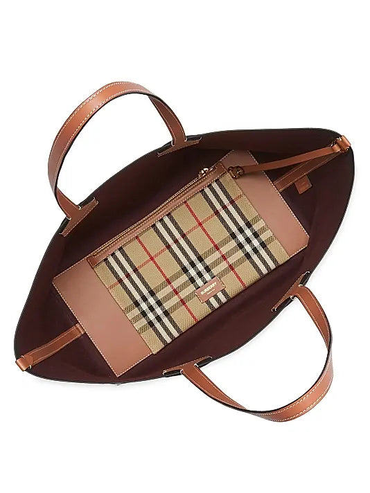 Burberry  Medium London Check Tote Bag