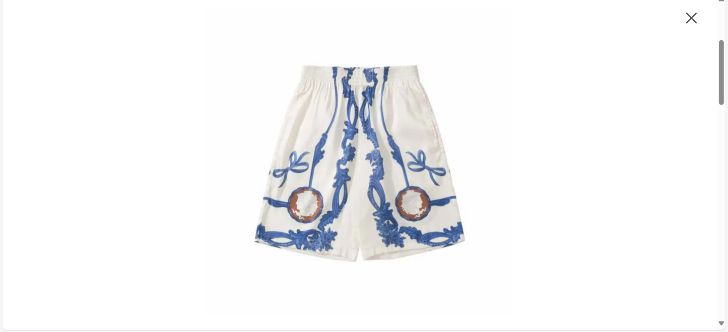 VERSACE Straight-Leg Printed Silk-Twill Shorts