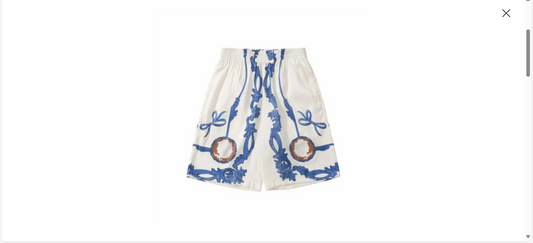 VERSACE Straight-Leg Printed Silk-Twill Shorts