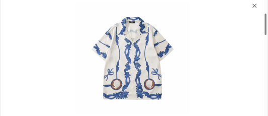 VERSACE Camp-Collar Printed Silk-Twill Shirt