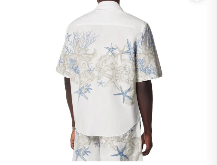 Versace barocco Sea Cotton Shirt